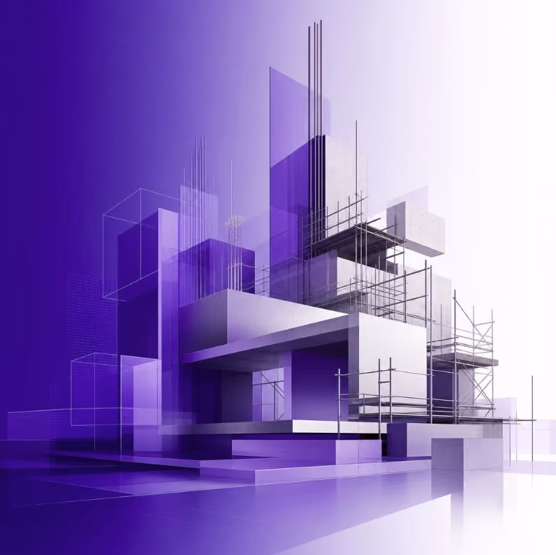 Imagem representando um projeto de construção de edifício.