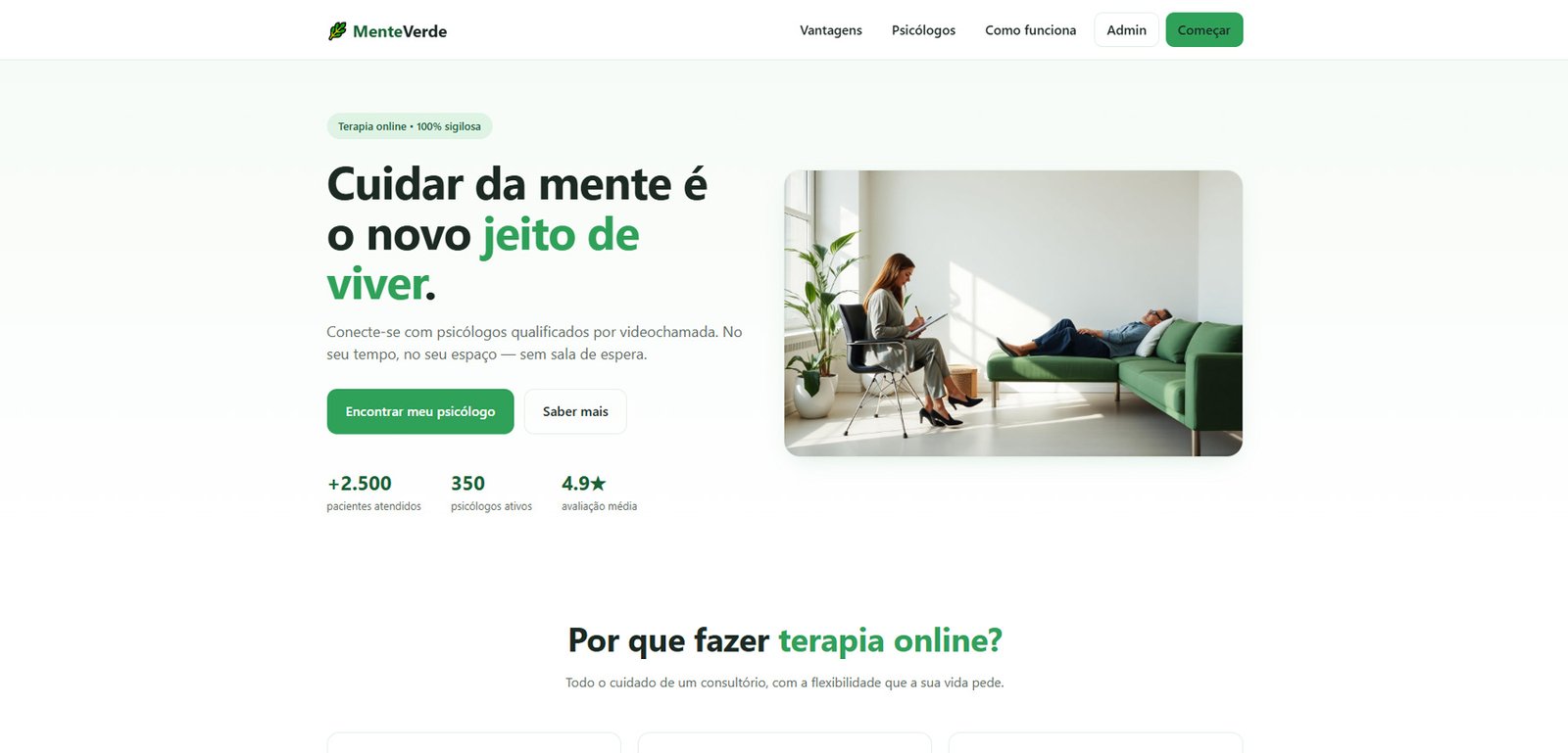 Landing page